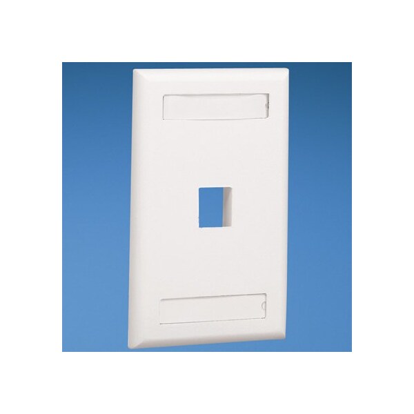 Panduit Flush Mount Screw-On Faceplates With Lab (10 Pack), 10PK NK1FIGY - main